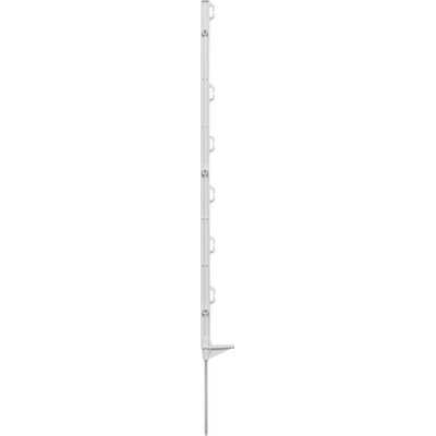 VNT electronics s.r.o. Plastový sloupek pro elektrický ohradník, délka 86 cm, 6 oček, bílá