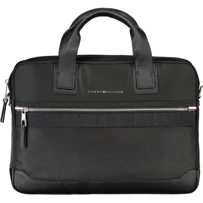 Tommy Hilfiger praktická pánska aktovka 40.0X28.0X7.0cm Čierna