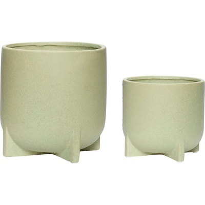 Hübsch Кашпи Hübsch на крачета зелени 2 бр (671305)