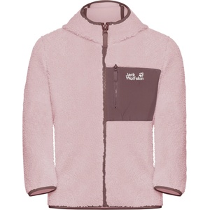 Jack Wolfskin Детско поларено яке Jack Wolfskin Kid's Ice Curl Hood Jacket Fleece jacket - Dusty Blush - размер 176 (EU) (703-4139-0917)