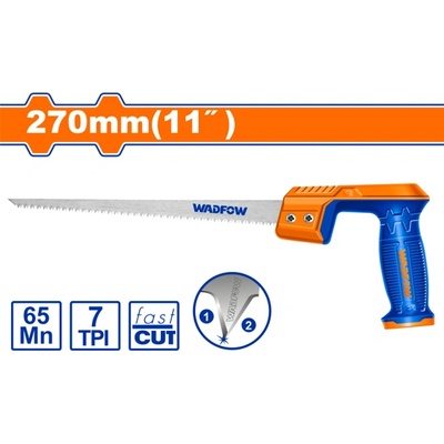 WADFOW Кръгов трион (оберцуг) WADFOW 270 мм - Стомана 65Mn за чисто рязане (WF WHW6G12)