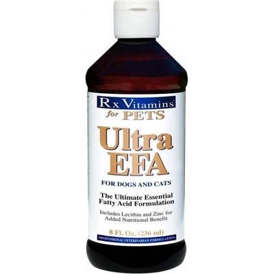 Rx Vitamins Inc RX ULTRA EFA - най-добрата формула незаменими мастни киселини, включва лецитин и цинк, за кучета и котки, 236 мл, Rx Vitamins САЩ - 8610-8