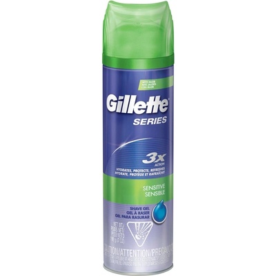 Gillette Series 3x Action Sensitive gel na holení 200 ml – Zboží Dáma