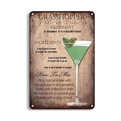 Ceduľa Drink Grasshopper