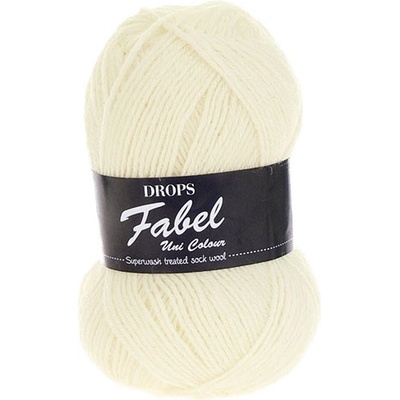 Příze DROPS Fabel Unicolor 100 - smetanová