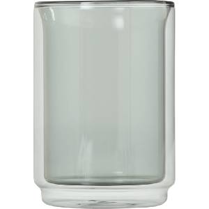 AdHoc Impact Чаша с двойни стени 400 ml, прозрачна сива (AH-TK83)