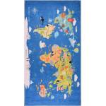 Vitaus Син детски килим подходящ за пране 160x230 cm Animal Atlas - Vitaus (KRN-KID-2013-160x230)