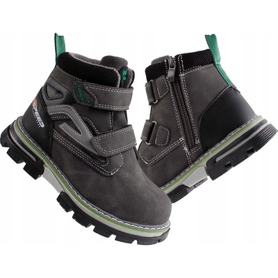 Linshi dětské kozačky nubuk šedé