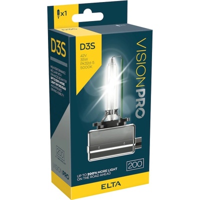 Elta xenon. výbojka D3S 85V 35W Pk32d-5 +200% VisionPro