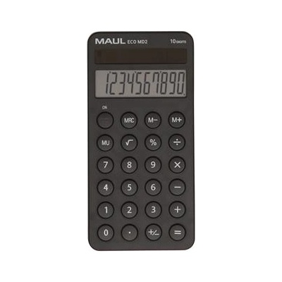 MAUL Настолен калкулатор, 10 цифри, MAUL "Eco MD 2", черен 7275290 (7275290)