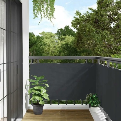 vidaXL Balkonová zástěna antracitová 600 x 120 cm PVC