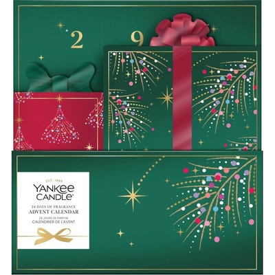Yankee Candle Adventný kalendár 24 čajových sviečok + svietnik