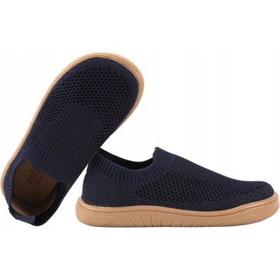 MILAMI BF-KNIT-66 BAREFOOT TEXTILNÉ POLTOPÁNKY DOMÁCE PAPUČE NAVLIEKACIE Námornícka Modrá
