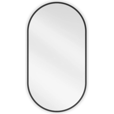 Mexen Loft овално огледало за баня 75 x 40 cm, черна рамка - 9851-075-040-000-70 (9851-075-040-000-70)