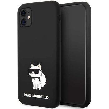 Image 1 of KARL LAGERFELD Karl Lagerfeld KLHCN61SNCHBCK Silicone Choupette калъф за Apple iPhone 11/XR, черен (KLD1455)
