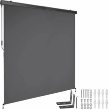 tectake 406145 svislá markýza eloise se 2 nástěnnými držáky - 180 x 250 cm,tmavě šedá