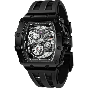Tsar Bomba Мъжки часовник TSAR BOMBA Black Emperor Automatic JYTB8208ABB (JYTB8208ABB)