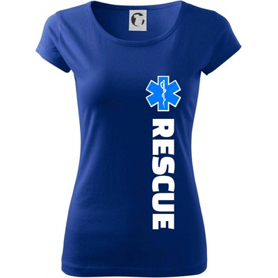 Rescue pre záchranárov Pure dámske tričko Kráľovská modrá