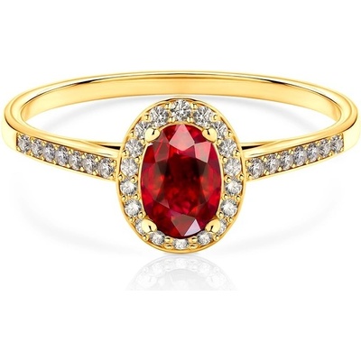 Savicki Prsteň Red Passion žlté zlato rubín PI Z RD 00095