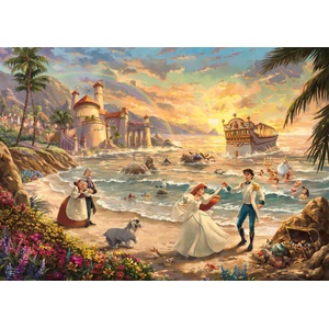Schmidt Spiele - Puzzle Thomas Kinkade: The Little Mermaid Celebration of Love - 1 000 piese