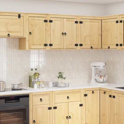 vidaXL За шкафове SKI Кехлибарен 60 x 32 x 40 см Солидно борово дърво (42007558)