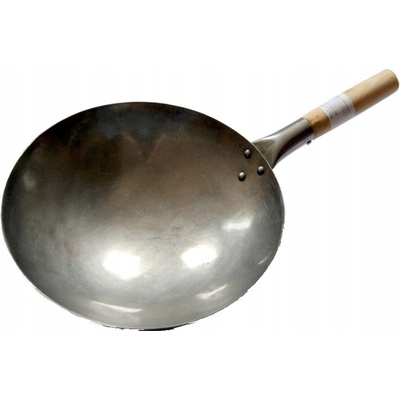 Chefshop Wok s kulatým dnem 35 cm