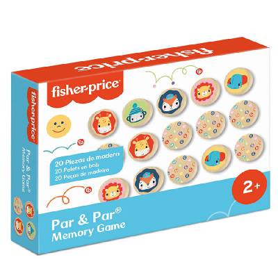 Fisher Price, Дървена мемо игра, Животни (F2002)