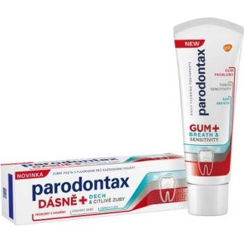 Parodontax Gum+ Breath & Sensitivity паста за зъби за проблеми с венците, лош дъх и чувствителност на зъбите 75 ml