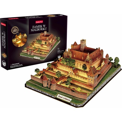 CubicFun 3D puzzle Svítící Hrad Malbork 244 ks