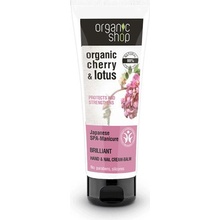 Organic Shop krém na ruky a nechty Japonská čerešňa a Lotosový kvet 75 ml