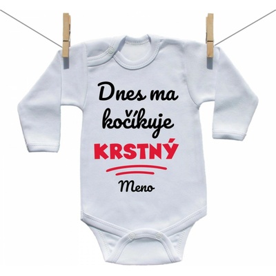 Boodyy Body s dlhým rukávom Dnes ma kočíkuje krstný