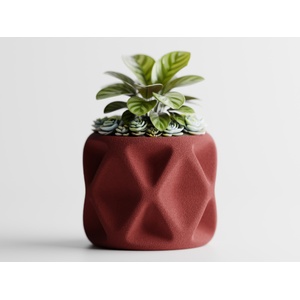  Кашпа Tervielle Малка, 120X125XH100mm - Тъмночервен Мат