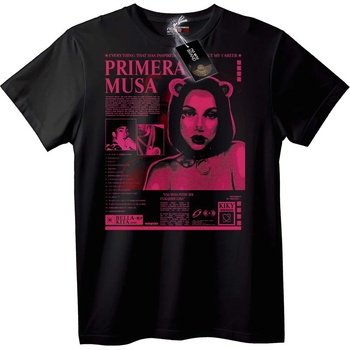 NOONEBRAND Тениска Първа муза - L, Black