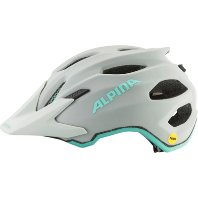 Alpina Детска каска за планинско колоездене Alpina Kid's Apax Mips Bike helmet - Smoke Grey Turquoise Matt - размер 51-56 cm (851-1648-0511)