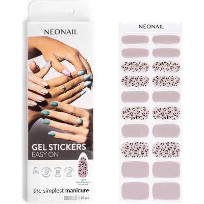 NEONAIL Easy On Gel Stickers Стикери за нокти с използване на UV/LED лампа цвят M04 20 бр
