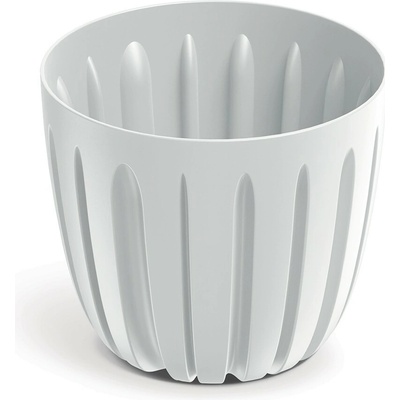 Prosperplast Plastový kvetináč WARIOS biely, 13,8 cm