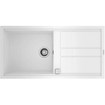 Teka Гранитна мивка, авт. клапан, обръщаема, за шкаф 60 см Nova 60 L-TG БЯЛА (М.1030,БЯ)