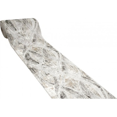 Nej-koberce MAYA béžový / šedý stuhy metráž 90 cm