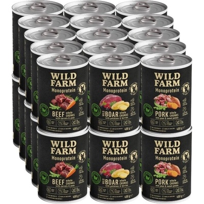 Wild Farm Monoprotein MIX 30 x 400 g