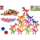 Mikro trading Big Tree dinosaurus jenga/puzzle 16 ks dinosaurů 8 cm