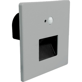 Brilagi -LED осветително тяло за стълбище с датчик JACK LED/3W/230V 3000/4000/6500K сиво (BG2777)