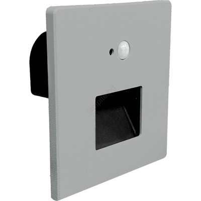 Brilagi -LED осветително тяло за стълбище с датчик JACK LED/3W/230V 3000/4000/6500K сиво (BG2777)