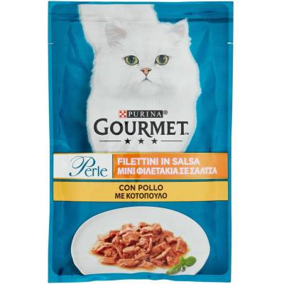 PURINA Gourmet lahodné filety z kuracieho mäsa v chutnej omáčke 85 g