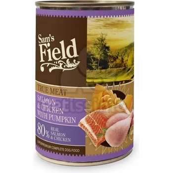 Sam's Field True Meat Salmon & Chicken with Pumpkin консервирана храна 24 x 400 г