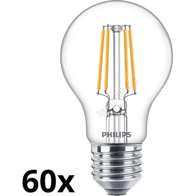 Philips К-кт 60 бр. LED крушки VINTAGE Philips A60 E27/4, 3W/230V 2700K (P5384)