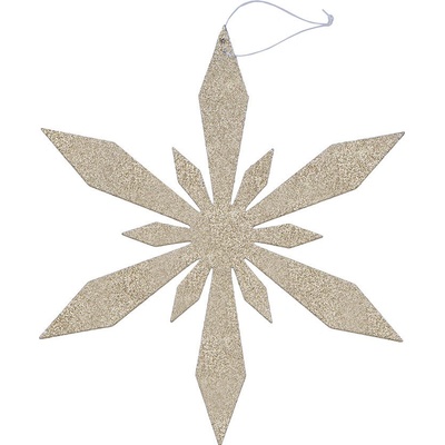 DECOLED Vločka prům. 80 cm zlatá