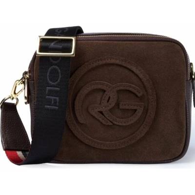 Roberta Gandolfi kabelka cross suede brown
