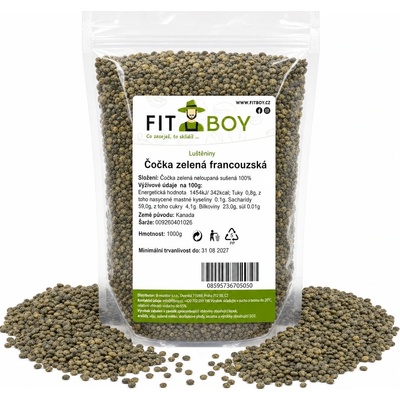 Fitboy Šošovica zelená francúzska 1 kg