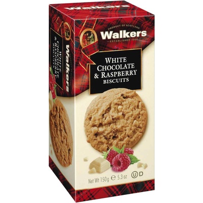 Walkers sušienky s malinami a bielou čokoládou 150g