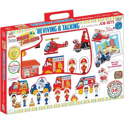 Jagu Комплект говорещи играчки Jagu - Пожарна, 17 части (97-085)